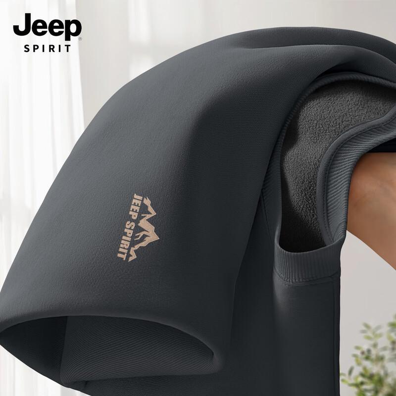 

JEEP SPIRIT Men s Plush Lined Round Neck Sweatshirt XL
