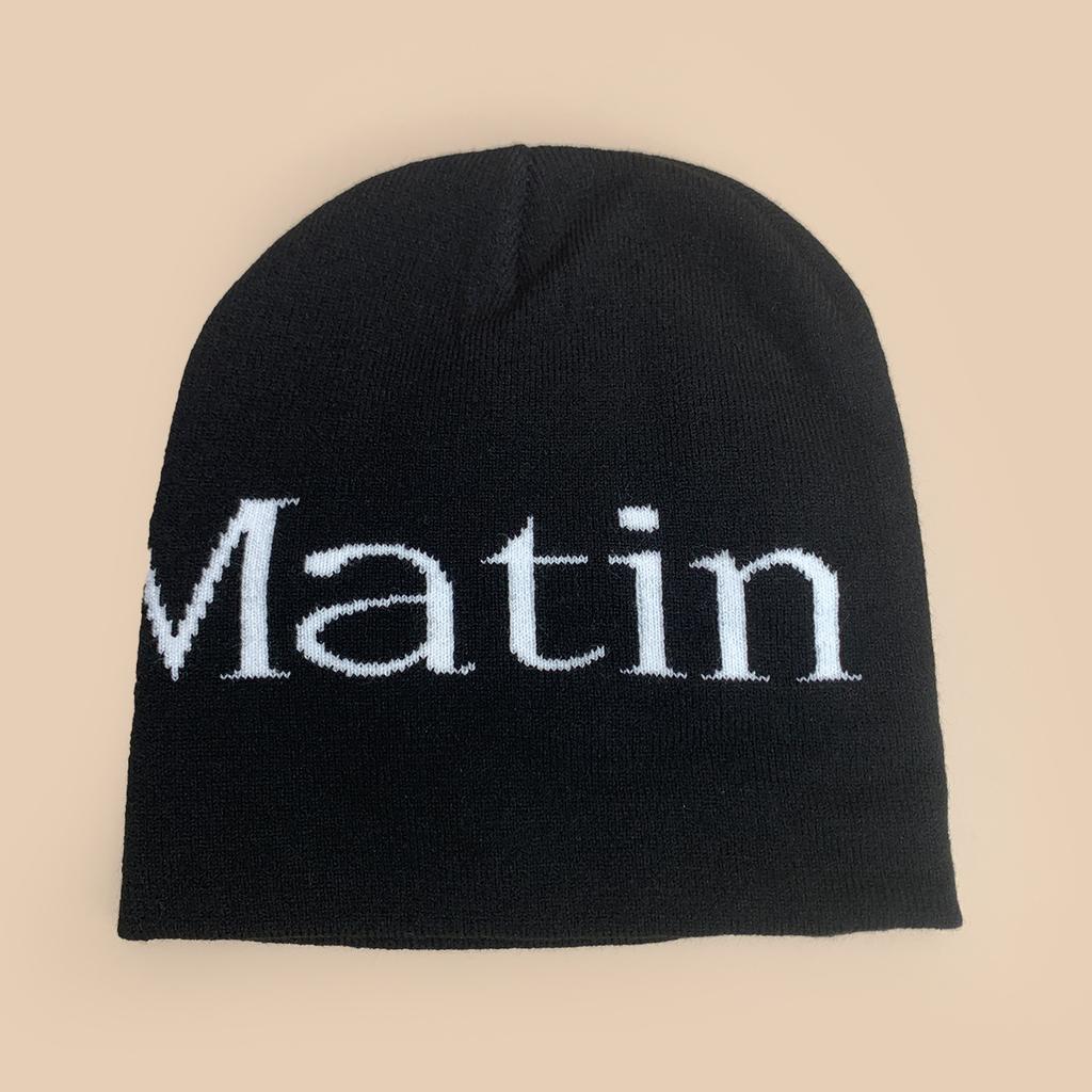 Autumn and winter street letter jacquard knitted hats for men and women to keep warm and wear niche cold hats, pullover hats