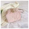 IELGY Fashion Niche Diamond Embroidery Thread Mori Cute Female Bag Chain Cross-body Bucket Bag
