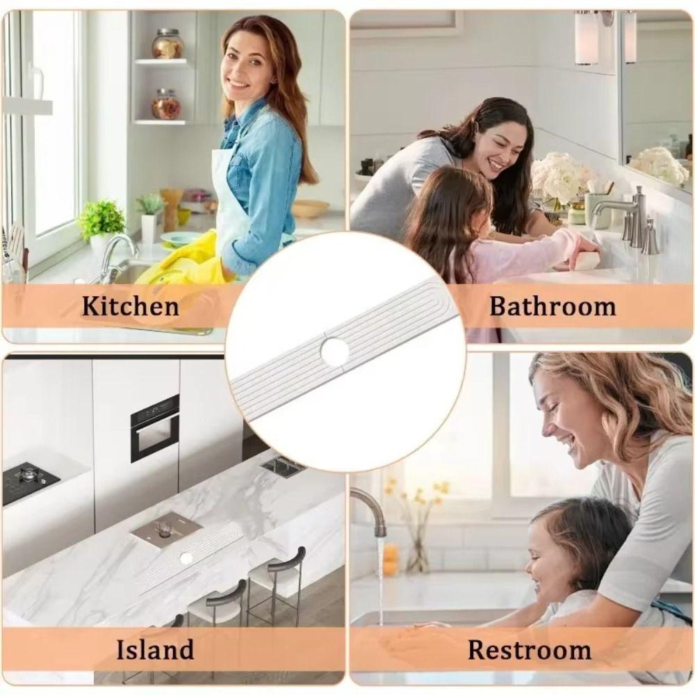 Moisture-proof Fast Drying Faucet Mat Super Absorbent Diatomite Stone Sink Tray  Bathroom Counter