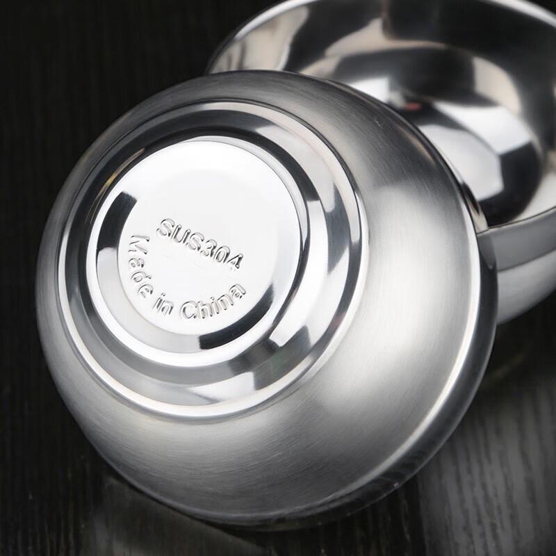 Jingchuyuan 304 Stainless Steel Double-Wall Insulated Bowl