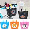 Multicolors Children Kids Basket Cartoon Patten Student Front Basket  Bike Accessories