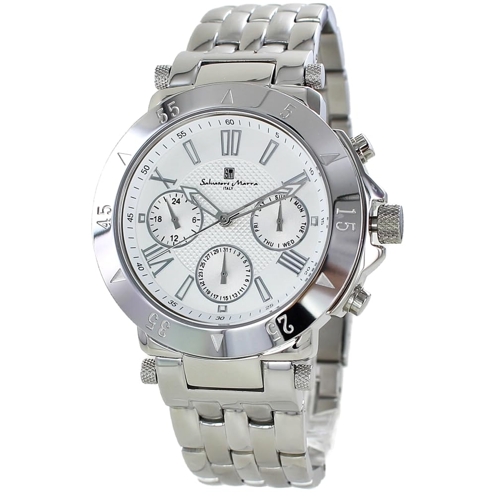 

водонепроницаемость до 10 браслет из нержавеющей стали [Salvatore Marra] Мужские часы, АТМ, [] №1