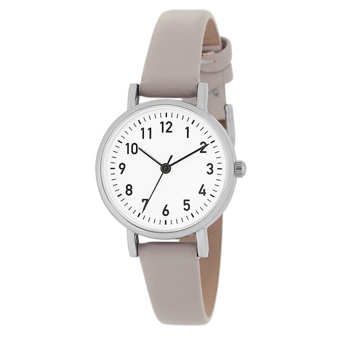 J-AXIS Small Silent Movement Watch for Exams CF3A0022-GY Women's Gray