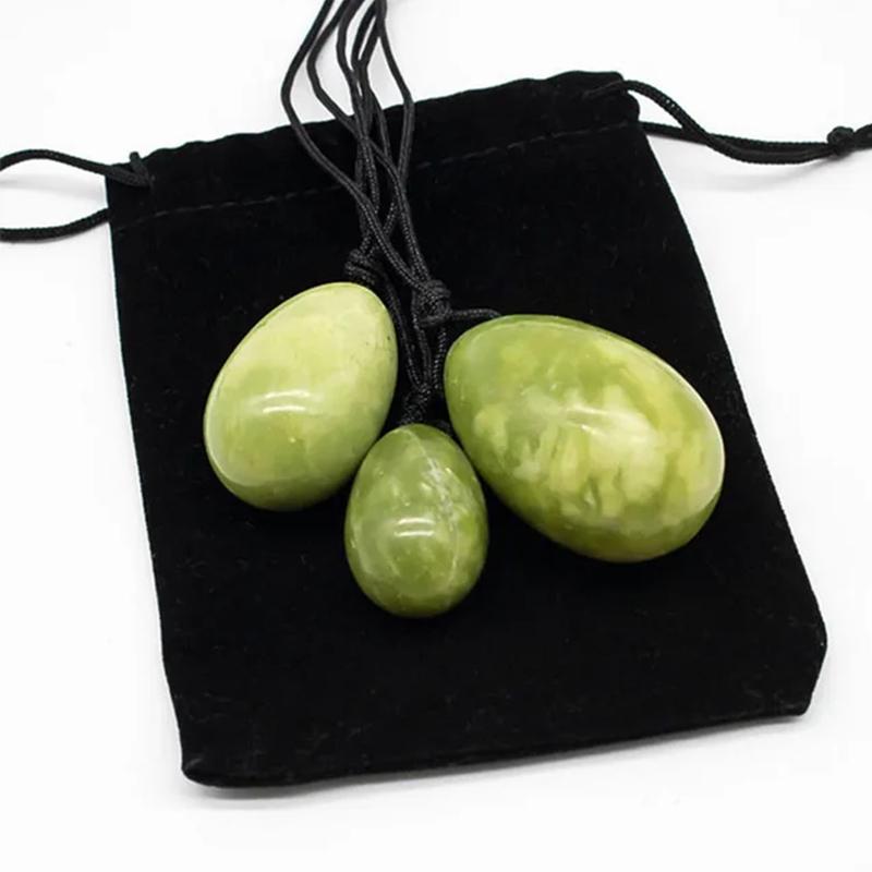 

Natural Jade Drilled Eggs Rose Quartz Massage Ball For Women Kegel Exercise Pelvic Floor Muscle Health Care Tools