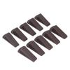 10Pcs Brown Door Stopper Set Convenient Practical Robust No Deformation Door Stop Wedge Kit for Home