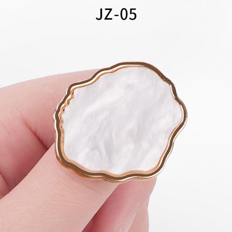 1 Pz Nuova Tavolozza per Nail Art in Pietra di Resina Anello da Dito Punte per Unghie Finte Disegno Miscelazione Colori Espositore Strumento per Manicure Fai da Te Smalto Gel