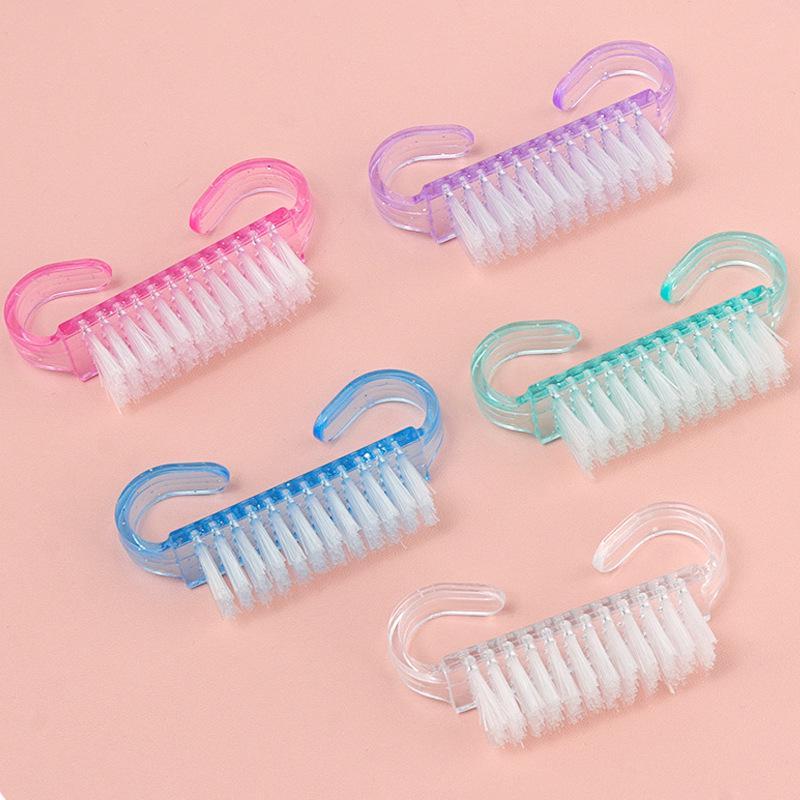 Nail Art Dust Removal Brush: Horn-Shaped Stiff Bristle for Cleaning