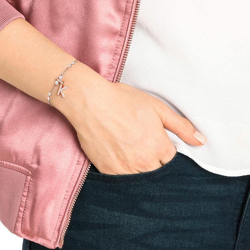 Swarovski Versatile Magic Chain Letter K Pendant Women pendant Rose-Gold 5437619