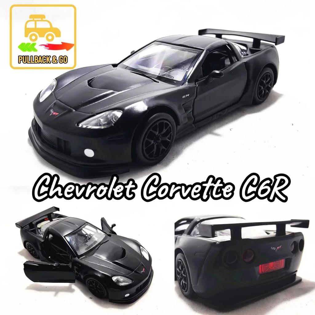 1:36 Scale Chevrolet Corvette C6R C7 Replica Diecast Model Car Interior Decoration Collection Gift for Boy and Toy Car Collector