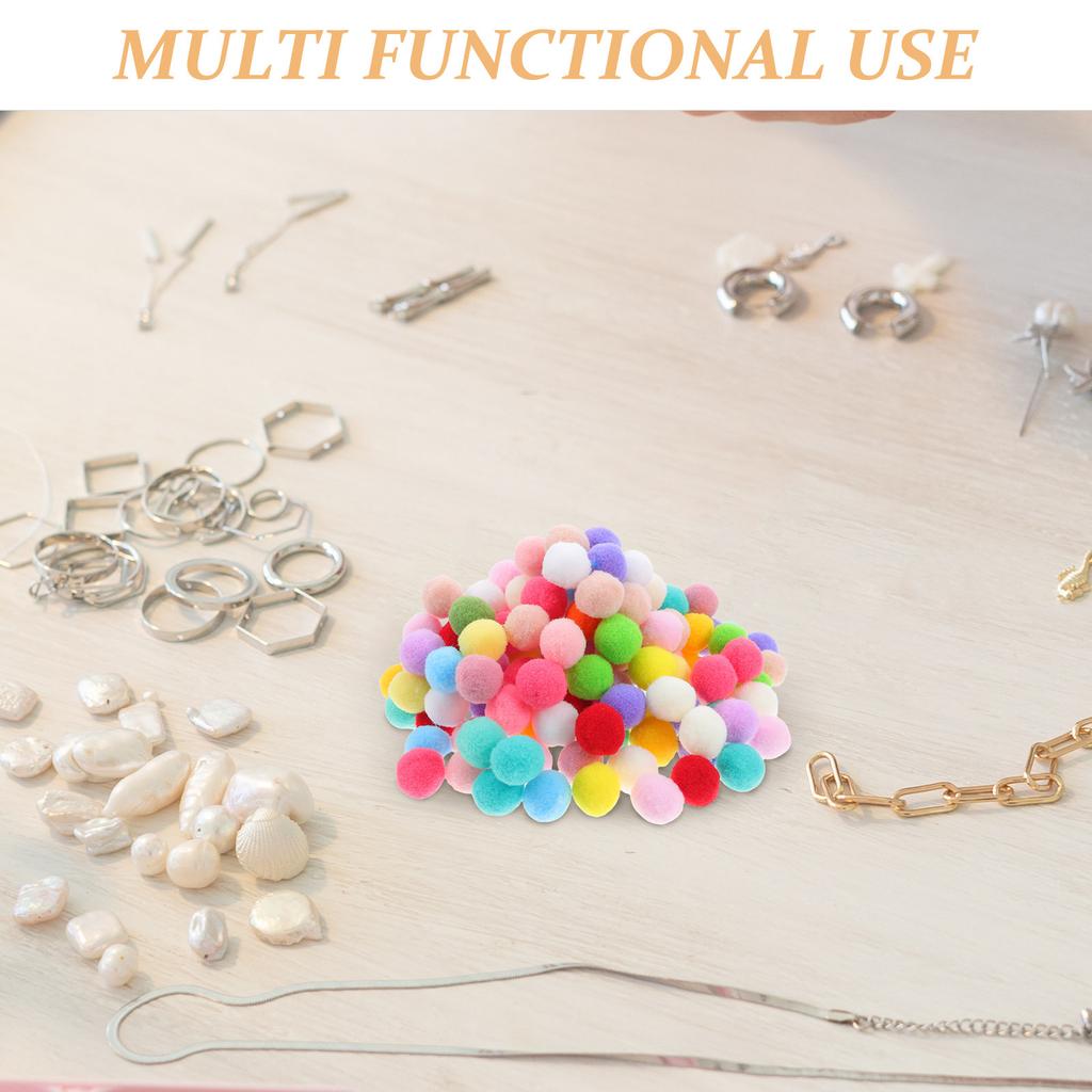 1000Pcs Colorful Craft Pompoms Balls 2Cm Hat Accessories Scarf Decoration DIY Craft Supplies for Kids Early Education Classroom