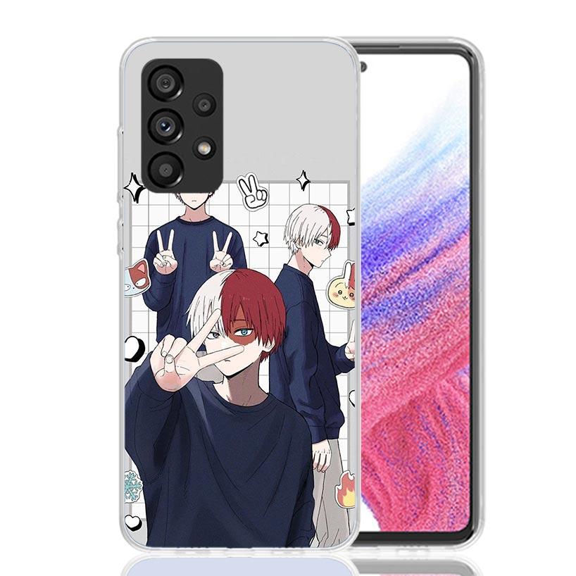 Todoroki Shoto MHA My Hero Phone Case For Samsung Galaxy A17 A16 A14 A15 A13 A57 A56 A54 A55 A53 A37 A36 A34 A35 A33 A26 A24 A25