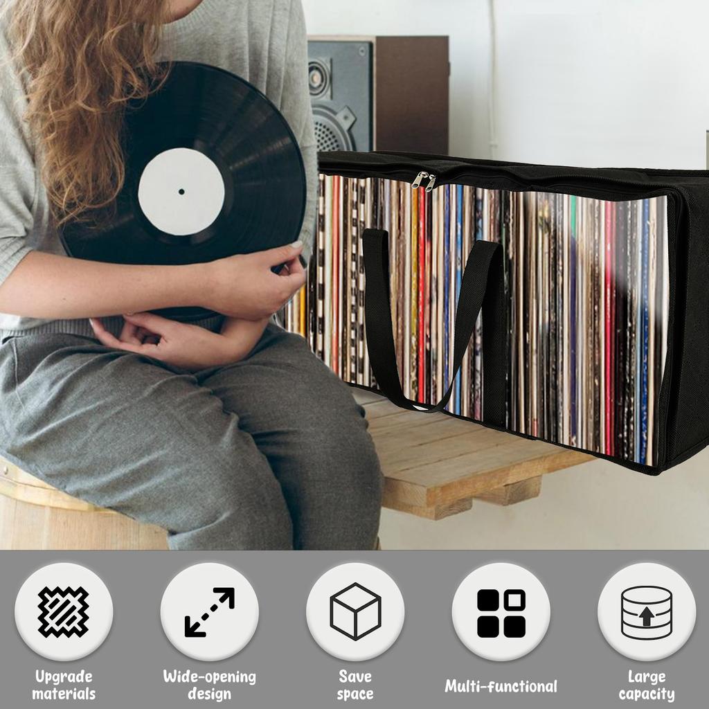 4 Pcs Large Opening DVD Storage Bag PVC Clear DVD CD Case Holder Organizer with Zipper and Handle Convenient Media Organizer Bag