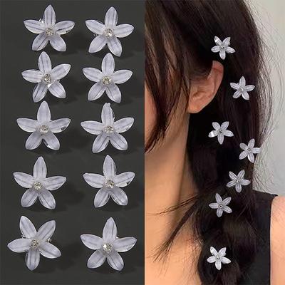 Nuove Mini Mollette per Capelli per Bambini per Ragazze Accessori per Capelli Capelli Trecciati Forcina Piccoli Fiori Dolci Donne Moda Decorazione Barrettes