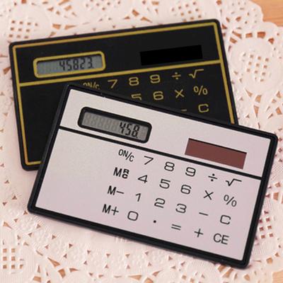 Calcolatrice Portatile 8 Cifre Resistente per Casa Mini Calcolatrice a Carta Ultra Sottile