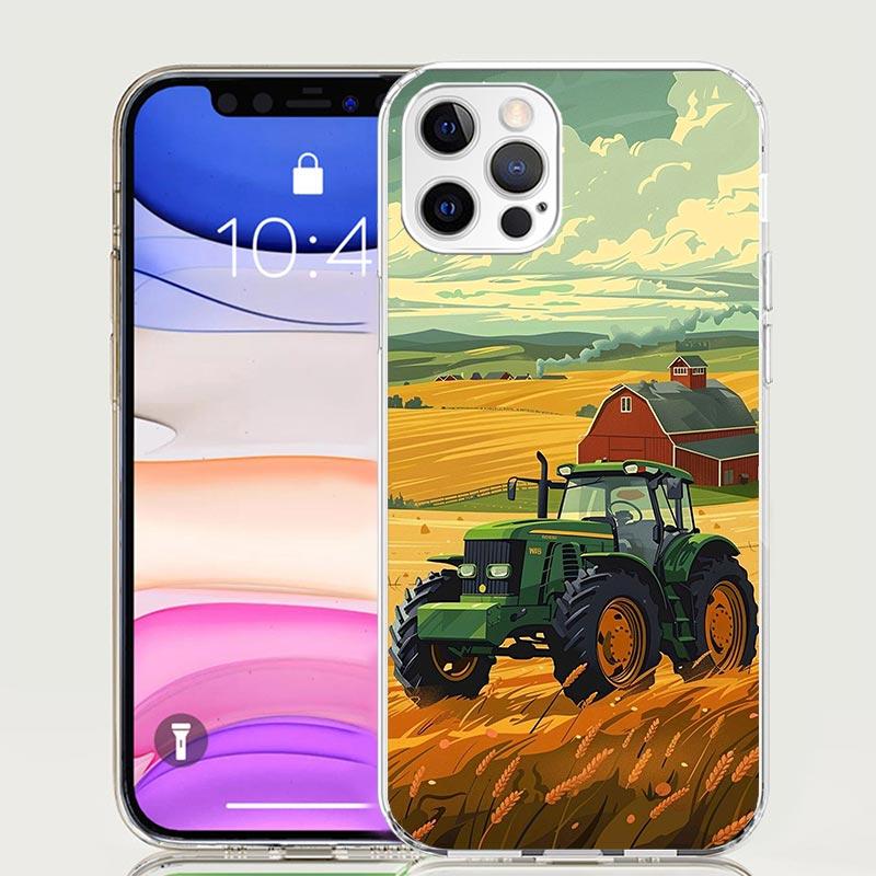 Farm Vehicle Tractor Case Phone Cover for Apple iphone 13 Pro Max 12 Mini 11 X XS XR XS Max 7 Plus 8 6S 6 5 SE 5S Trend Fundas