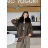 Womens Oversized Collar Faux Fur Lined Parka 2026 Fall Winter Thick Warm Fashion Coat
