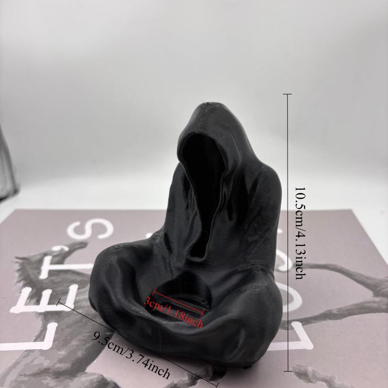 3D Printed Ghost Wizard Candle Holder, Gothic Aromatherapy Candle Ornament Candle Holder Halloween and Christmas Decoration