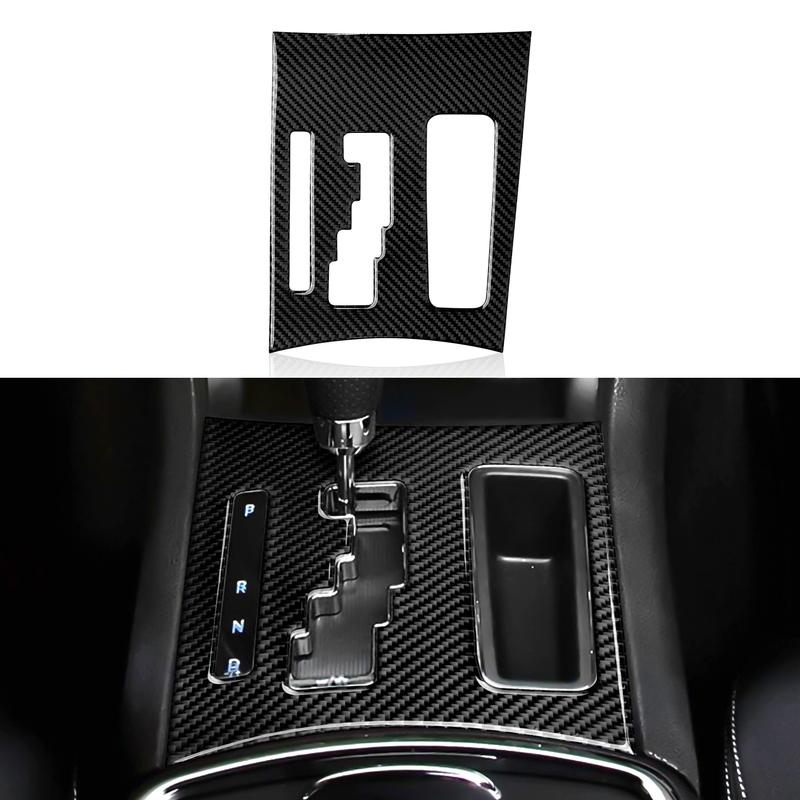 For Chrysler 300 (2011-2014) Car Center Console Gear Shift Panel Steering Wheel Cover Carbon Fiber Interior Sticker Accessories