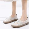 Fashion Genuine Leather Women's Casual Flats White Nurse Shoes Comfortable Vulcanized Sneakers Ladies Light Soft Shallow Mouth Loafers
