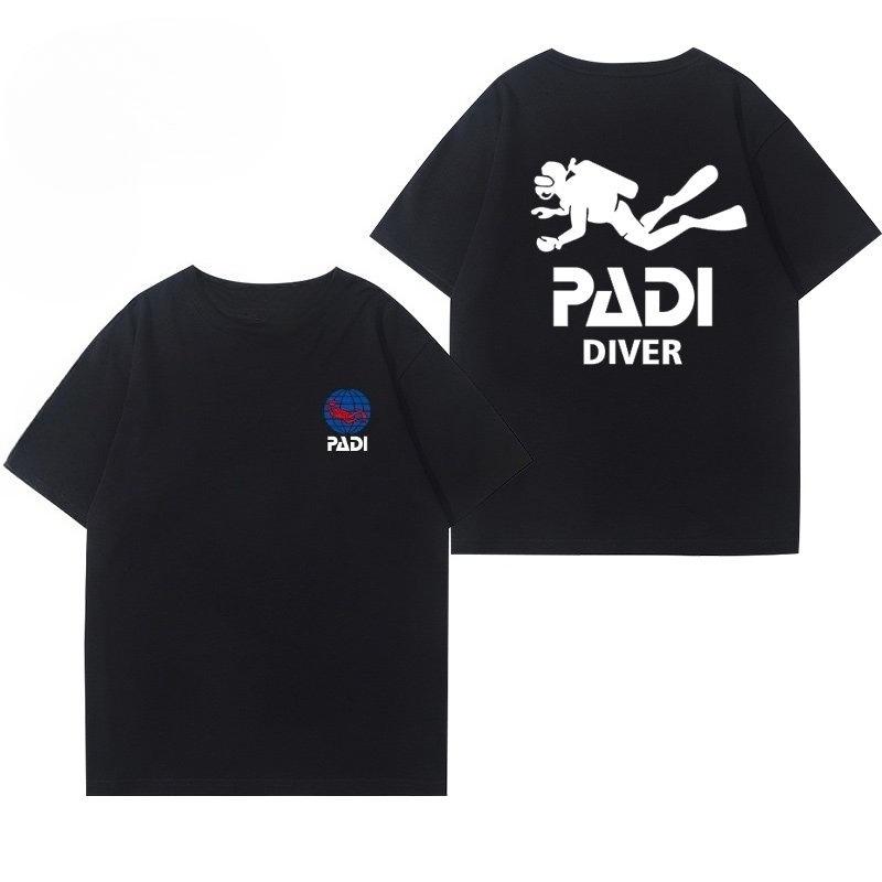 PADI Diving Instructors Cotton Tshirt From CMAS World Diving Association Unisexs Clothing Womens Clothing 2026 Summer T Shirt