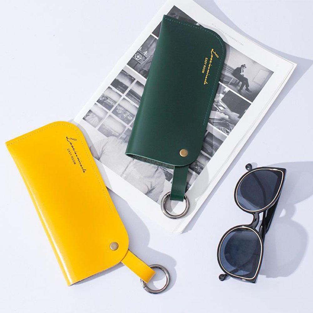 with Keyring Sunglasses Storage Bag Solid Color Hanging Sunglasses  Eyewear Accessories