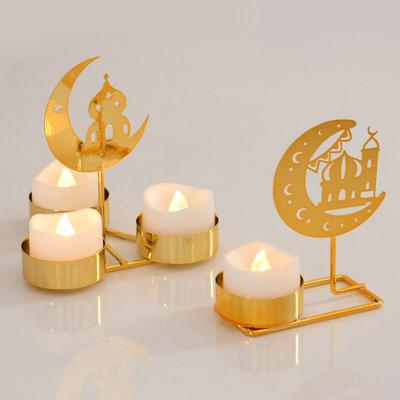Ramadan Kerzenhalter 2024 Eid Mubarak Wohndekoration Metall Kerzenständer Ramadan Kareem Islamischer Muslimischer Bedarf Eid Al Adha Geschenk