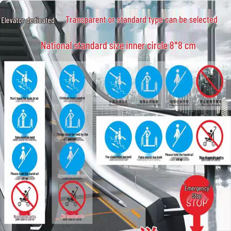 Escalator Safety Sign