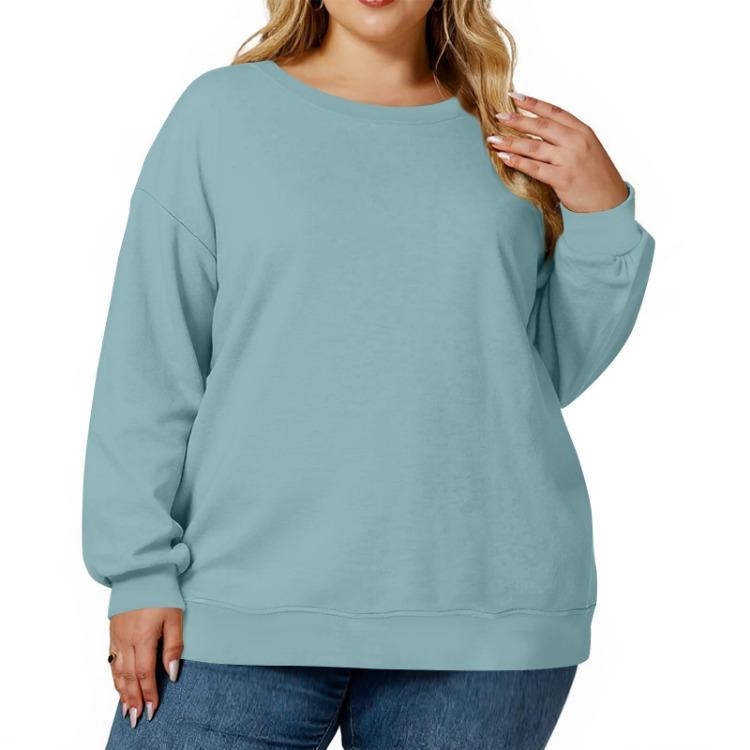 

Oversized Plus Size Sweatshirt Tops For Women Long Sleeve Crewneck Pullover XXXXXL