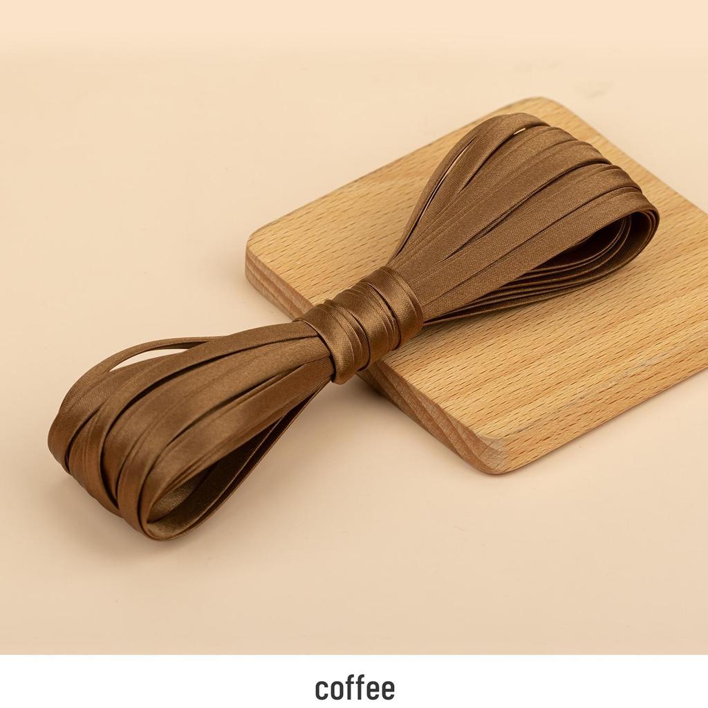 Hengmeihe Satin Cheongsam Paspelband - 0,6 cm Bügelfreie Saumeinfassung für Bekleidungszubehör