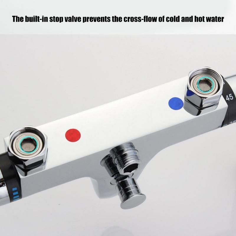 2 Handle Thermostatic Shower Valves Constant Temperature Hot Cold Water Mixer Valves Bath/Shower Valves Trim Enduring