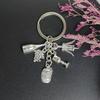 Antique Silver Wine Glass Keyring for Wine Lovers - European & American Style Hot Seller