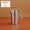 Korean Style Double Layer Insulated 304 Stainless Steel Cup for Water, Tea, Coffee, Beer, and Cold Drinks