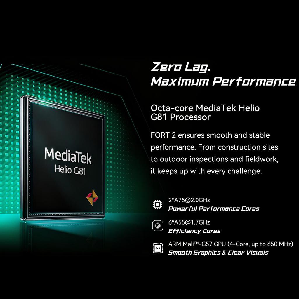 Blackview FORT 2 5G Rugged Smartphone, 8GB RAM, 128GB ROM, Android 15, 6.56 inch 90HZ, 5000mAh