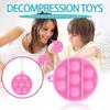 Children Adult Push Bubble  Sensory Toy Key Ring Educational Toy