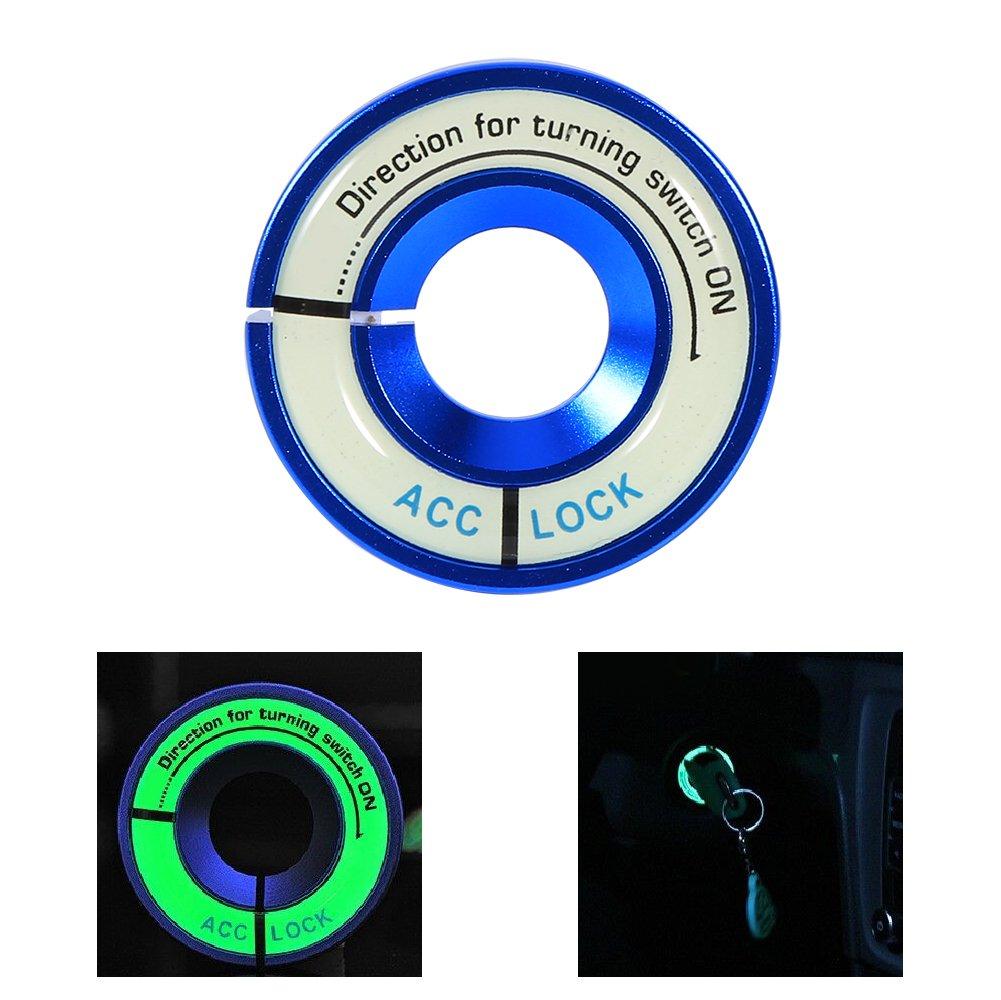 

Кольцо для ключа зажигания, Автоматическое светящееся зажигание, Переключатель-брелок, Алюминиевый сплав и светящийся материал синий