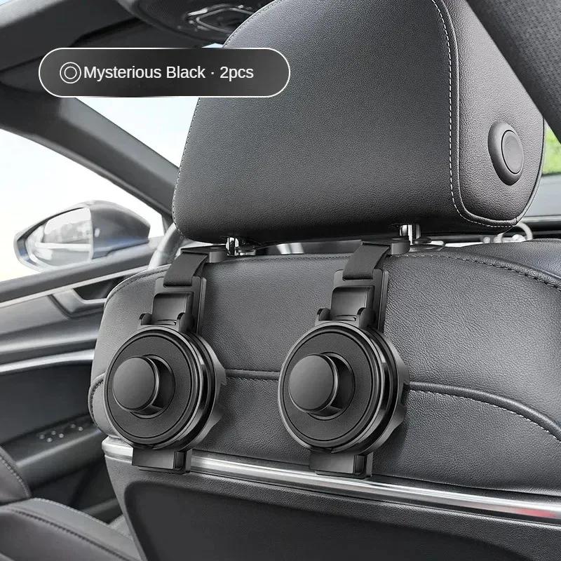 3 In 1 Car Headrest Cup Holder and Hook Multifunctional Cup Holder and Cell Phone Holder Car Headrest Hooks Car Accessories