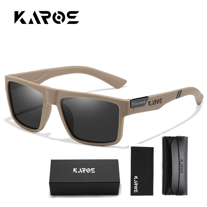 

Karos Sunglasses Latest Men Brand Designer Style Square Sports Sun Eyeglasses Male Driving Fishing Goggle UV400 for Women Travel Eyewe