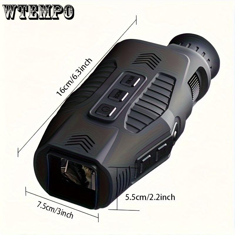 Night Vision Monocular- All-Black Stealth Vision For Outdoor Adventures- HD Photography& Video, Digital Zoom, Rechargeable