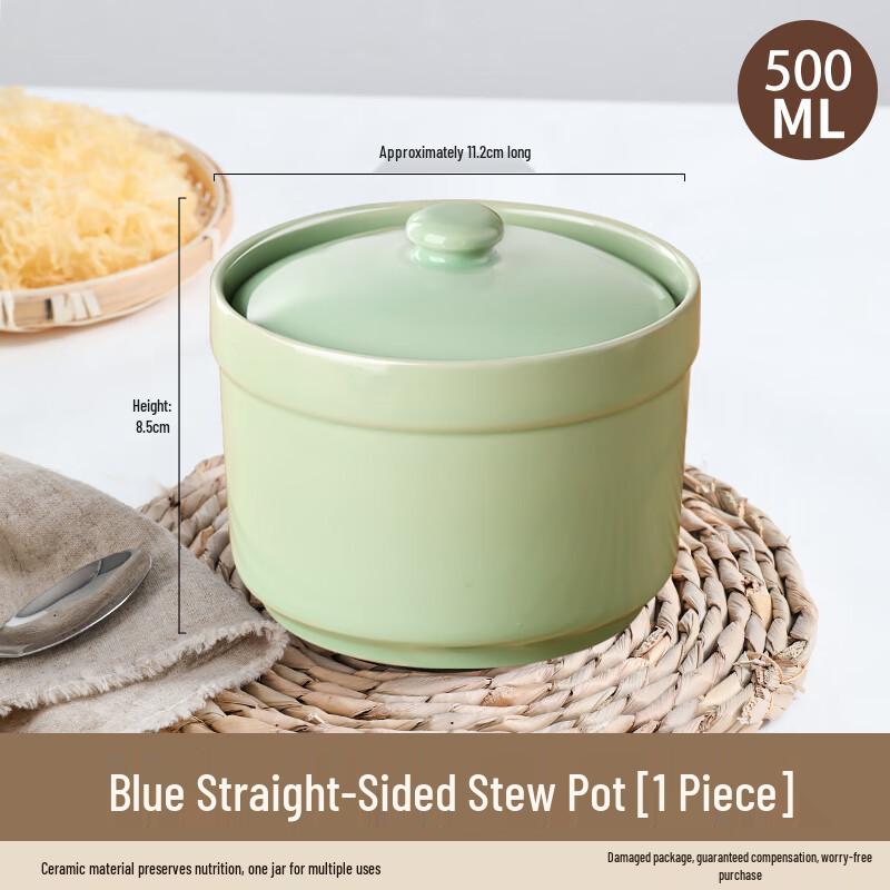 Zhaoran Ceramic Double Boiler Stew Pot with Lid