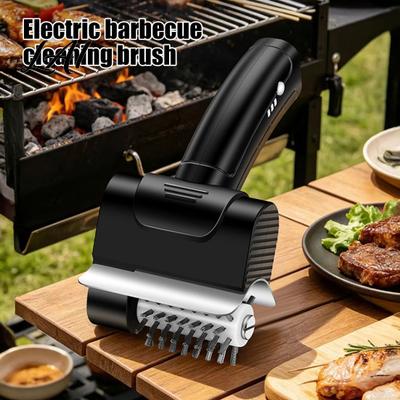 Automatic Grill Cleaning Tool Electric BBQ Brush Cordless Type-C Rechargeable Brush with
