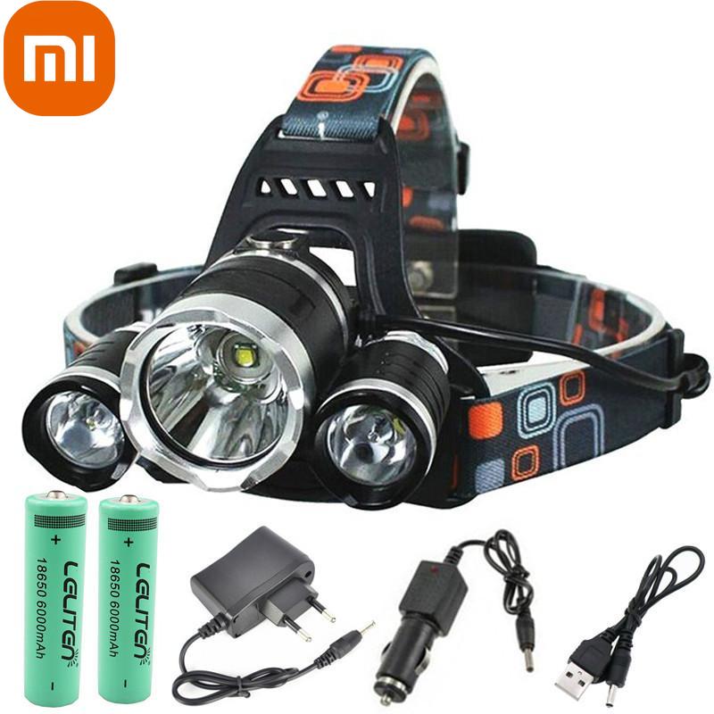 

Xiaomi HX перезаряжаемый зум-светодиодный налобный фонарь для рыбалки, охотничий налобный фонарь, налобный фонарь для кемпинга, фонарик, головной свет