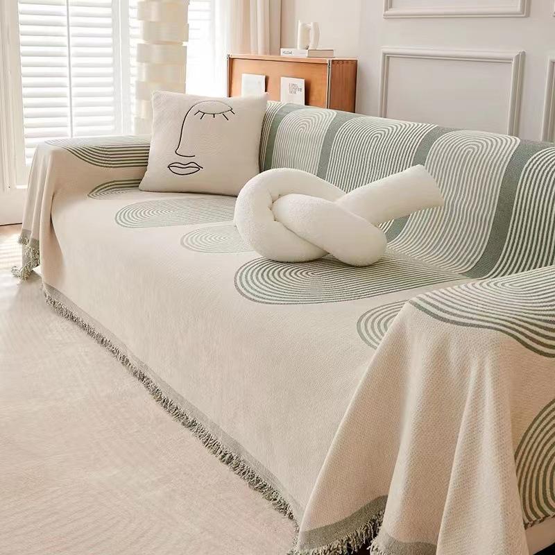 

Chenille Sofa Towel Four Seasons Universal Anti-Scratching Sofa Cover Cloth Full Covered Sofa Cover Non-Slip Sofa Cover Dustproof 130*180cm