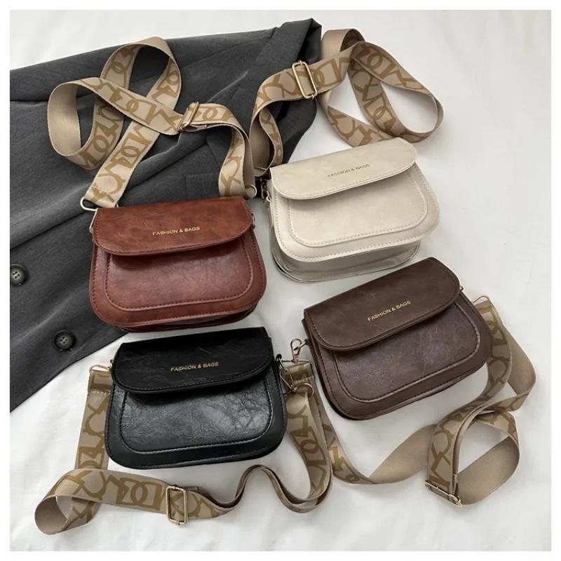 Retro tarzı kadın çapraz askılı çanta kadın omuz çantası yüksek dokulu küçük ve zarif lüks marka popüler yeni