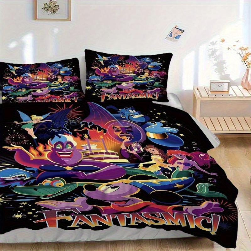 

3pcs Characters Fantasmic Printed Quilt Set Soft and Comfortable Quilt Cover for Bedroom, Guest Room Bedding Set B014 135x200cm