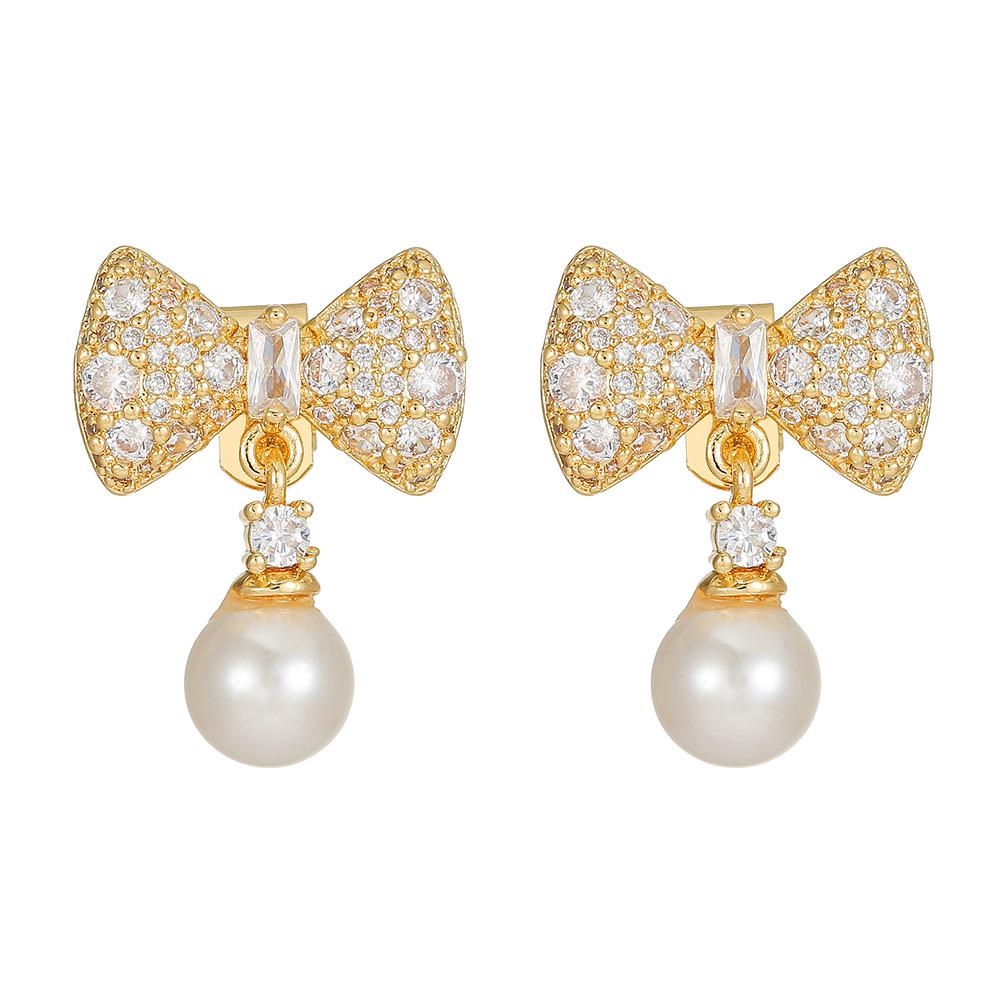 Zircon Butterfly Wing Pearl Earphone Clips for Huawei Freeclip Bluetooth Earbuds