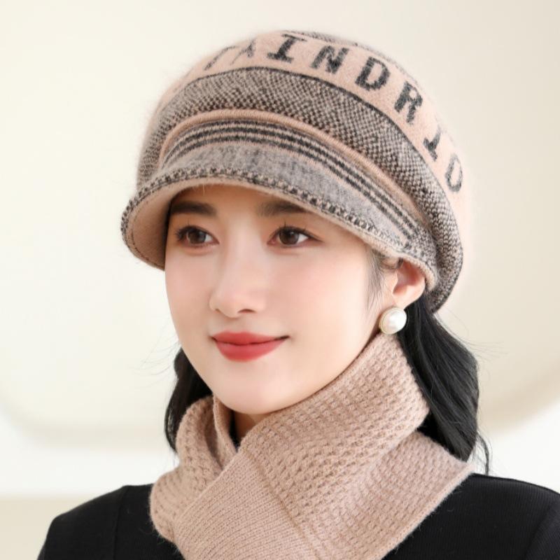 Peaked Cap Children Winter Warm Foreign Style Versatile Wool Hat Cold Wool Hat In The Elderly Knitted Hat