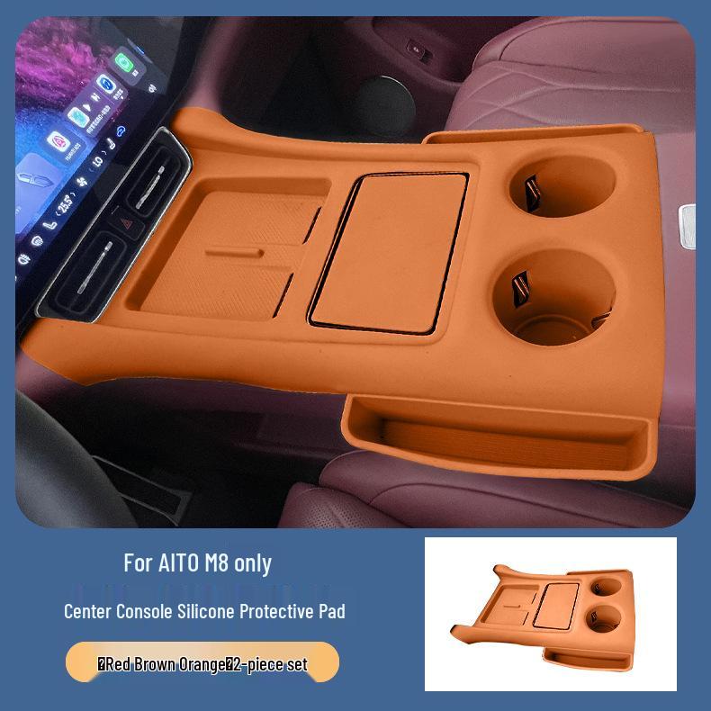 Silicone Anti-Slip Center Console Pad & Wireless Charger for AITO M8