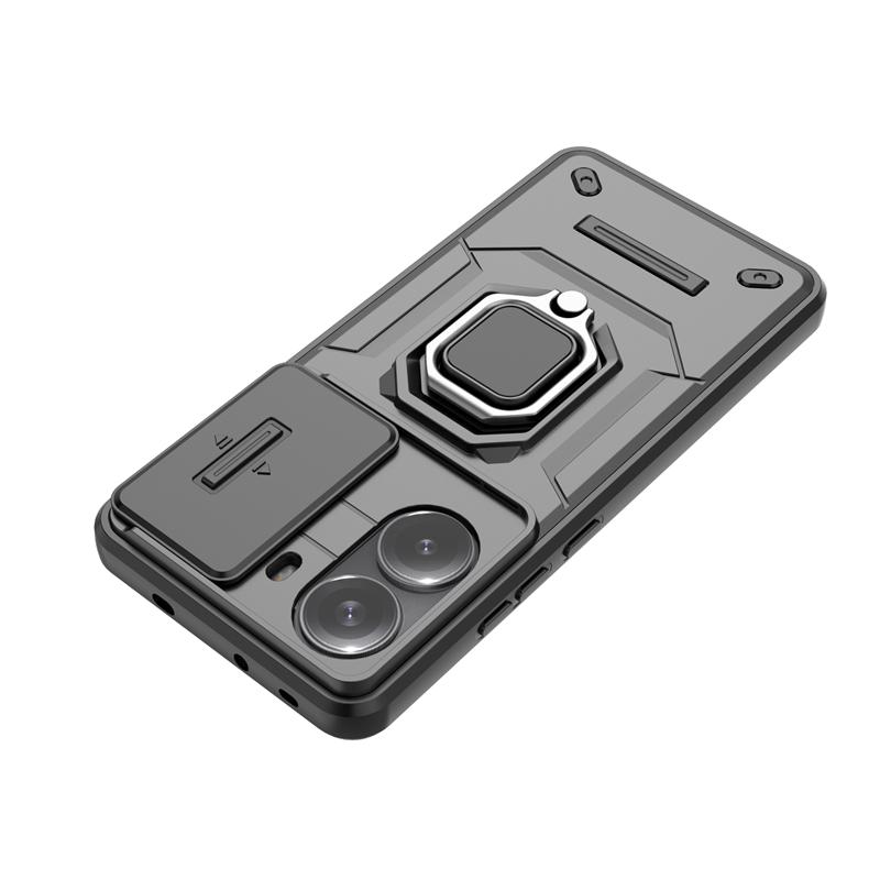 Shockproof Case For Xiaomi Poco X7 Pro Case Poco X7 Pro 5G Ring Holder Magnetic Full Back Cover For Poco X7 Pro Push Window Case