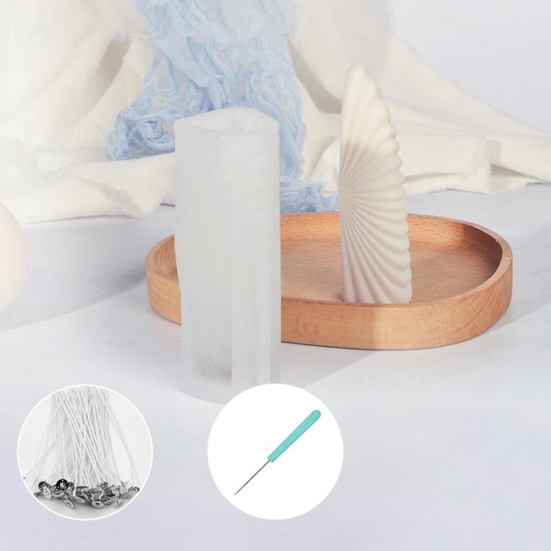 Silicone Candle Mold Bullfighting Horn Wax Candle Mould Kit with Candle Wicks for DIY Aromatherapy Candles Arts & Crafts